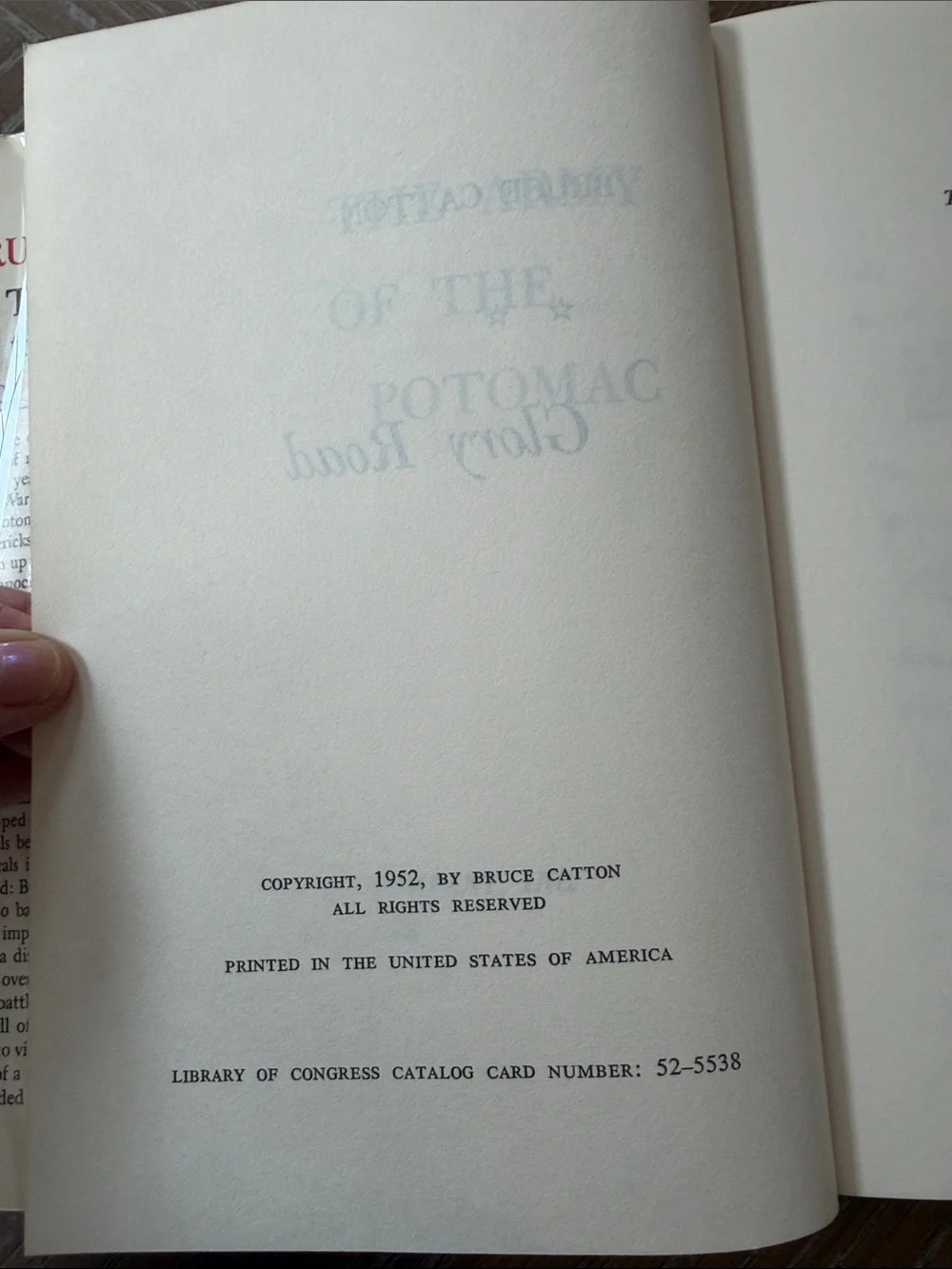 'Glory Road' Bruce Catton the army of the Potomac hardcover 1952